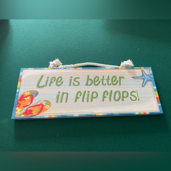 Other - Colorful Beach-Themed Wall Sign